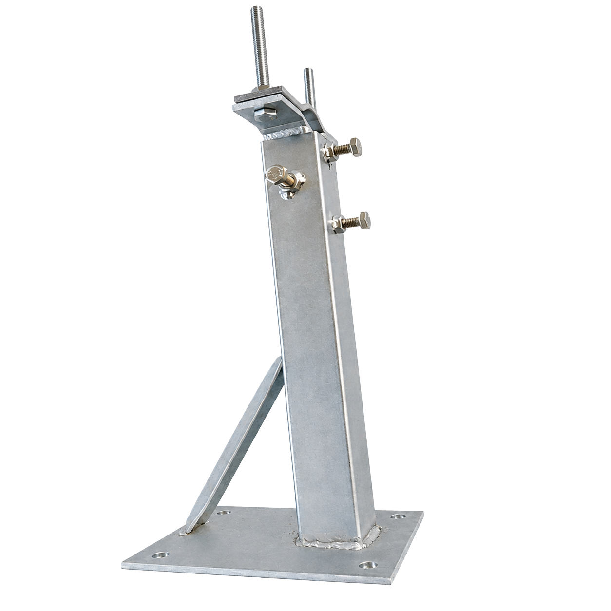 Telescopica 40-70 con piastra 4 fori rinforzata